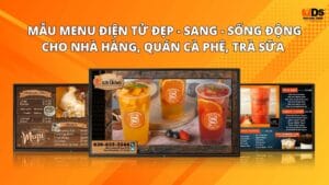 Mẫu menu điện tử ngang đẹp và chuyên nghiệp cho nhà hàng