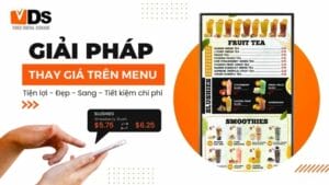 Thay giá trên menu tiện lợi