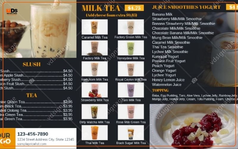 Dễ dàng thêm xóa sửa thông tin trên menu