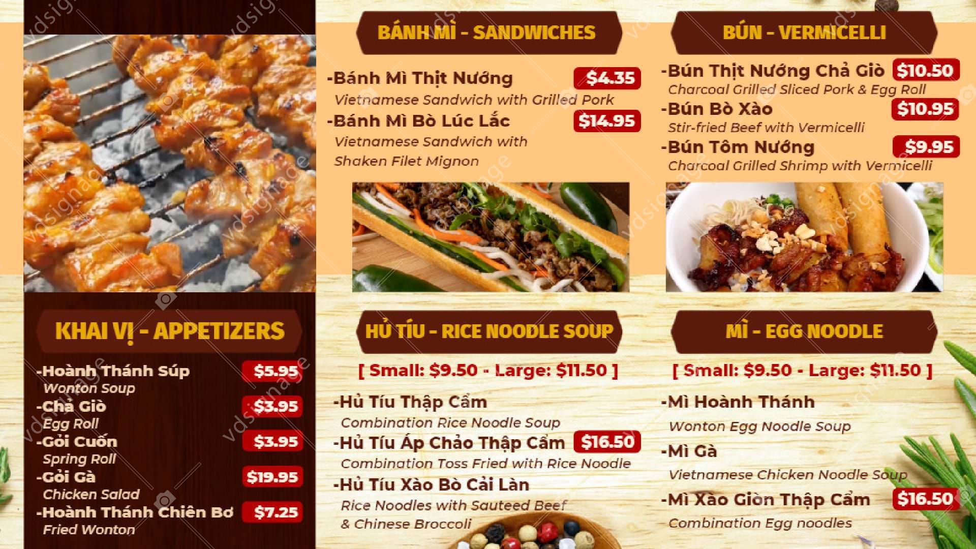 Digital Menu Boards cho tiệm Boba tea là gì