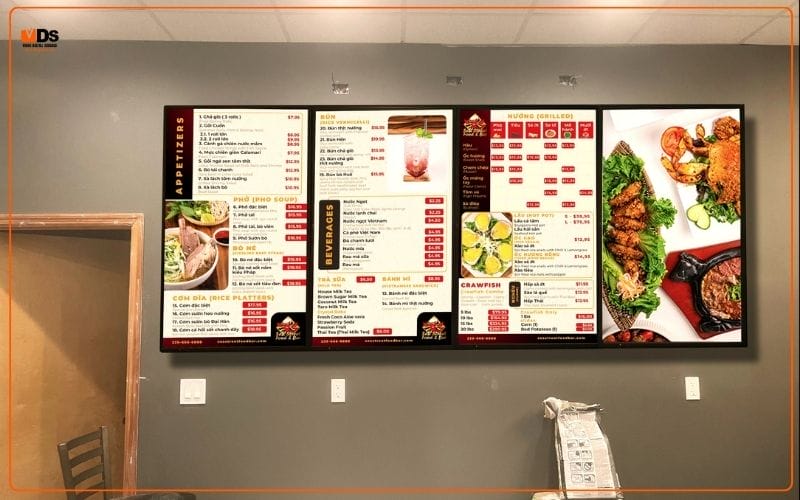 What is a digital menu in a restaurant?