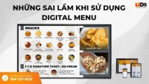 Sai lầm khi sử dụng digital menu