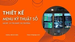 Thiết kế Menu Kỹ Thuật Số giá rẻ