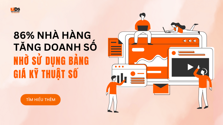 86% Nhà Hàng Tăng Doanh số nhờ sử dụng bảng giá kỹ thuật số