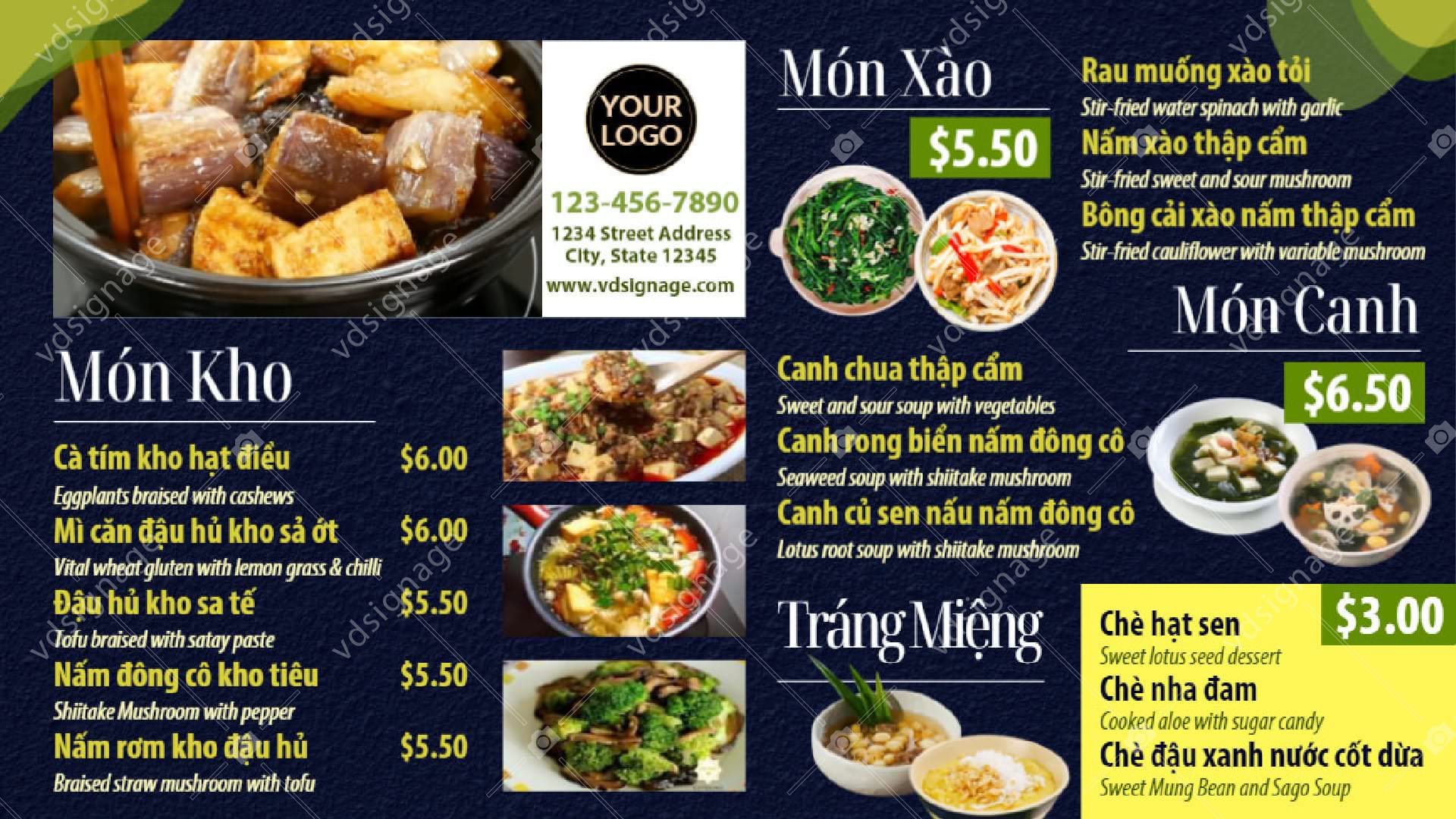 Design and structure of digital price table