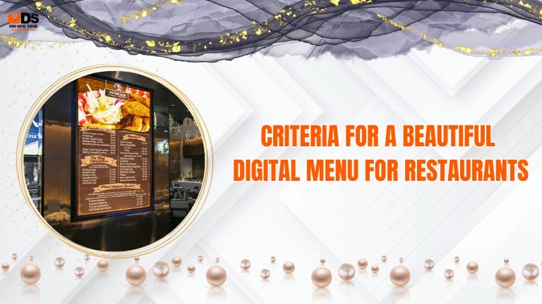 Criteria for a beautiful digital menu for restaurants