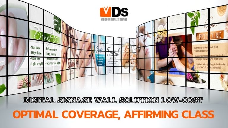 Digital Signage wall solution low-cost OPTIMAL coverage, affirming CLASS