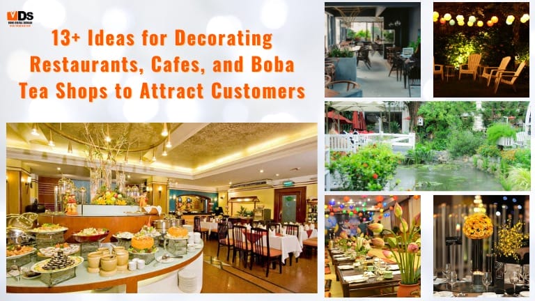 Ideas for Decorating Restaurants, Cafes, and Boba Tea Shops to Attract Customers