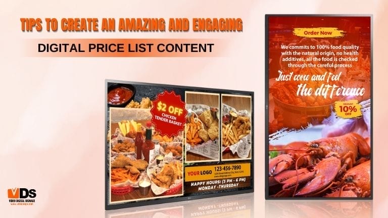 Tips to create an amazing and engaging digital price list content