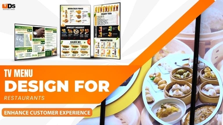 TV menu design for restaurants Enhance customer experience