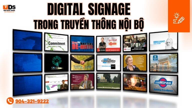 digital signage in internal communication