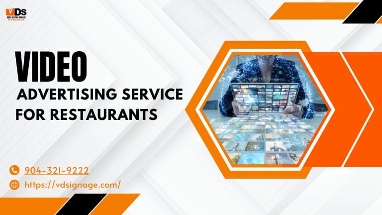 Video advertising service for restaurants