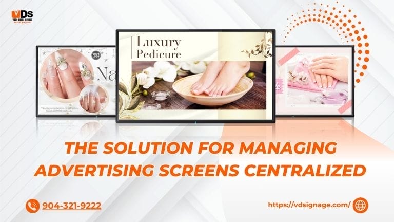 The solution for managing advertising screens centralized