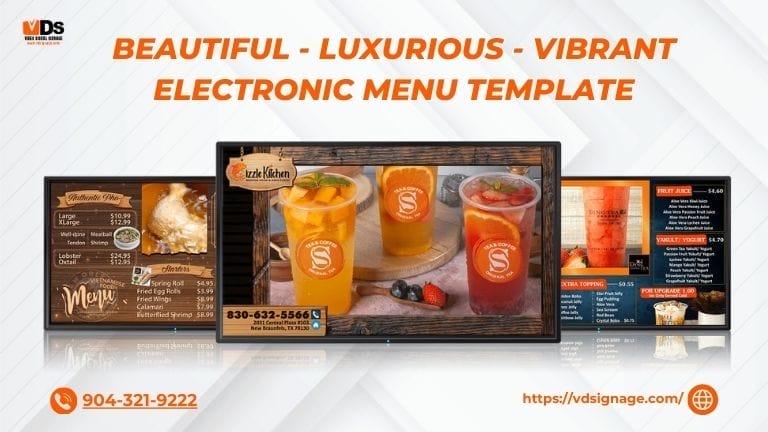 Digital Menu Templates Beautiful Elegant Dynamic Restaurant