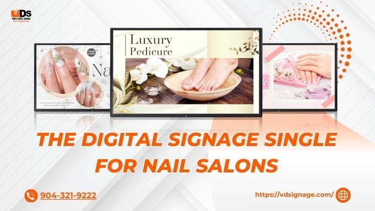 The SMART & SAVING Digital Signage Single for nail salons