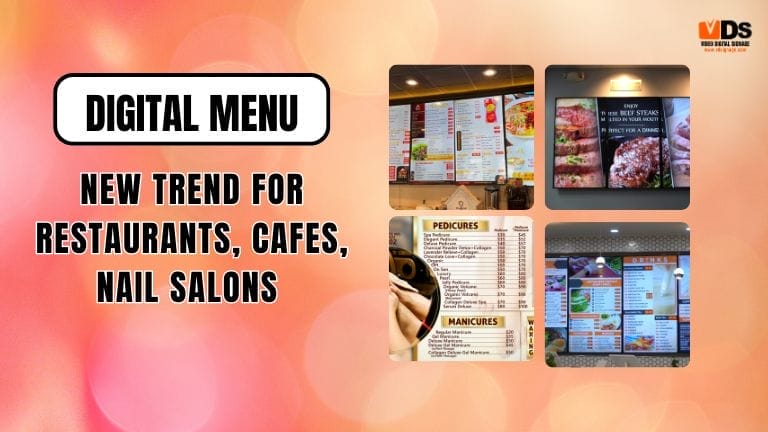 digital menu - new trend For restaurants, caFes, nail salons